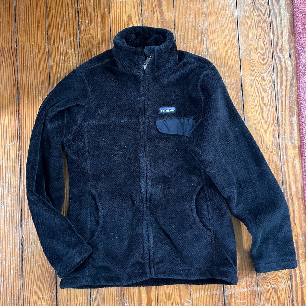 Patagonia Women’s Re-Tool Full Zip Fleece Jacket Black Medium